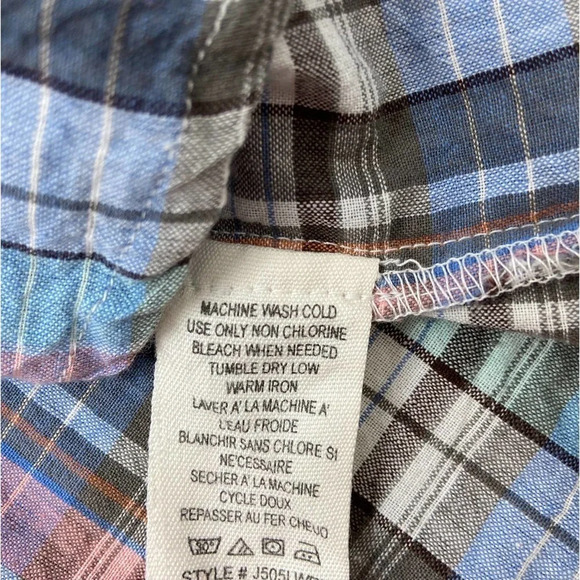 Element Shirt Womens Small Pearl Snap Plaid Button Up Collared Top Ladies - Picture 7 of 8
